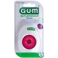 Зубна нитка GUM Butlerweave Waxed, вощена, 55м