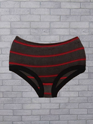 Зимние женские трусы в полоску высокая посадка на меху (снаружи ...