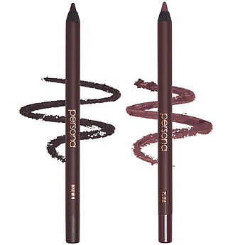 Водостійкий олівець для очей Persona 24hr Waterproof Eyeliner Brown & Plum 2 x 1.2 г