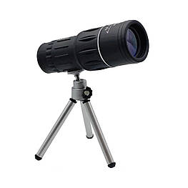 Монокуляр Bushnell 16x52 комплект для спостереження з чохлом і триногою монокль із подвійним фокусуванням
