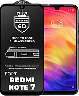 Защитное стекло 6D для Redmi Note7 / противоударное стекло на редми нот 7