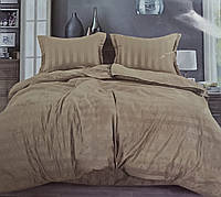 Постельное белье страйп сатин " Epico" двухспальный размер, простынь на резинке