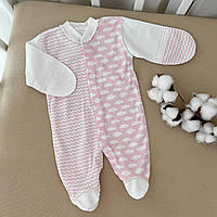 Чоловічок з.р. "Хмаринки" Малюнок Рожевий Інтерлок арт.27687728  Зріст 34-26(р)