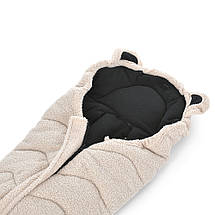 Конверт в коляску дитячий EL CAMINO Footmuff ME 1132 Teddy Bear Молочний, фото 4