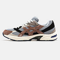 Мужские кроссовки Asics Gel-1130 x Hal Studio Grey Brown Black, замшевые кроссовки асикс гель 1130