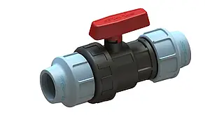 Santehplast Кран кульовий ПЕ 40*40 затискний з двох сторін (Сантехпласт)