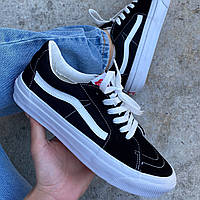 Vans Sk8 Low Black White, Женские кеды, Мужские кеды, венс