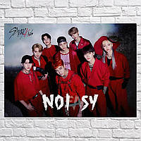 Деревянный постер с группой Stray kids 29*38