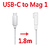 Зарядний кабель 1.8 м 100 Вт USB Type-C на MagSafe 1/2 потужний шнур для ноутбука Macbook Air Pro, фото 3