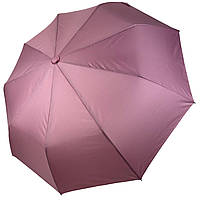 Женский однотонный зонт полуавтомат на 9 спиц антиветер от Toprain нежно-розовый 0119-3