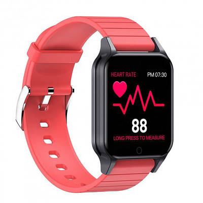 Смарт годинник Smart Watch T96 стильний із захистом від вологи та пилу з вимірюванням температура тіла. DN-456 Колір: червоний