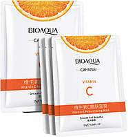 Маска для обличчя з екстрактом апельсина cahnsai vitamin c facial mask Bioaqua 1 штука