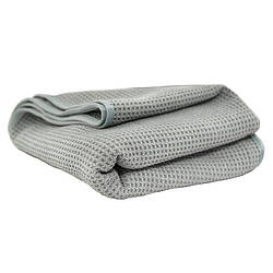 Мікрофібровий вафельний рушник Waffle Weave Gray Matter Microfiber Drying Towel, 91 X 63 см