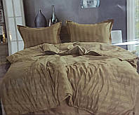 Постельное белье страйп сатин " Epico" двухспальный размер, простынь на резинке