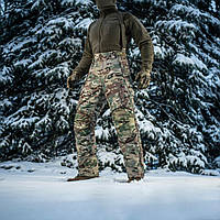 M-Tac мужские зимние штаны мультикам тактические военные штаны из мембранной ткани Alpha МС S/L