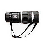 Монокуляр Bushnell 16x52 комплект для спостереження з чохлом і треногой монокль з подвійним фокусуванням, фото 4