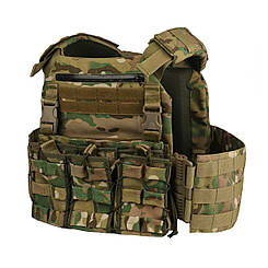 Плитоноска тактична з підсумками MOLLE Multicam, Vik-Tailor