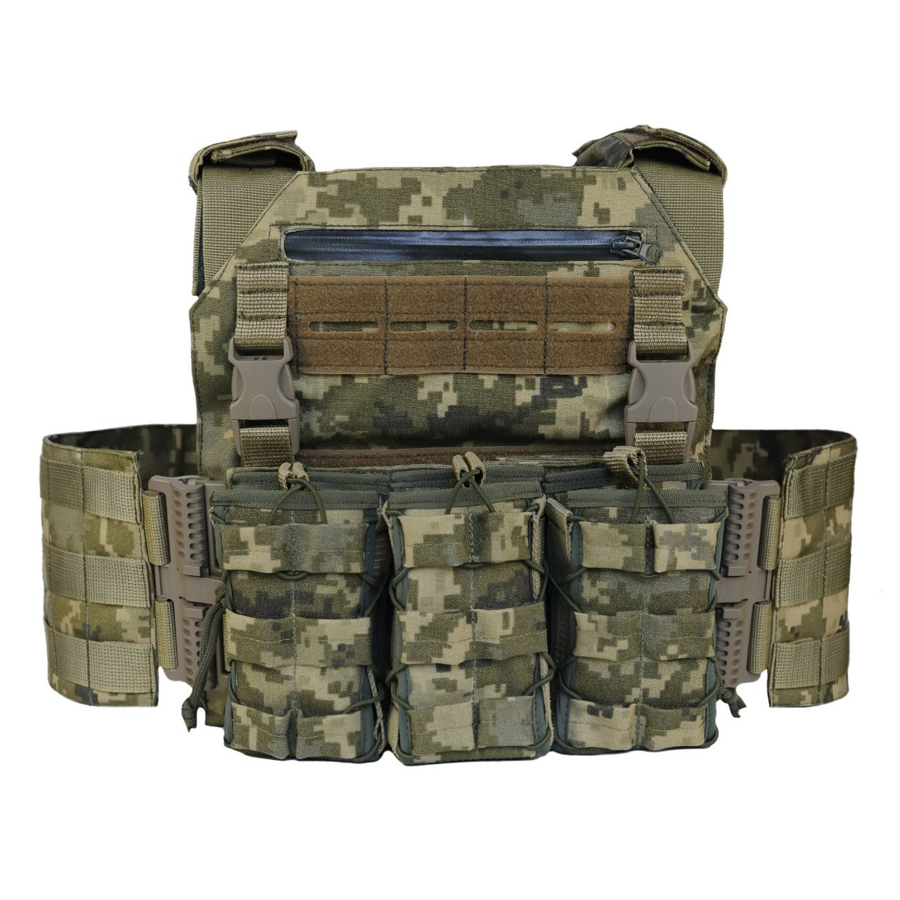 Плитоноска тактична з підсумками MOLLE MM-14 (піксел ЗСУ), Vik-Tailor
