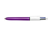 Ручка шариковая автоматическая 4 in 1 Colours Shine Purple, фиолетовая bc951351 ТМ BIC OS