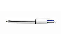 Ручка шариковая автоматическая 4 in 1 Colours Shine Silver, серебряная bc982873 ТМ BIC OS