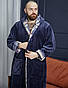 Чоловічий махровий халат із капюшоном, фото 3
