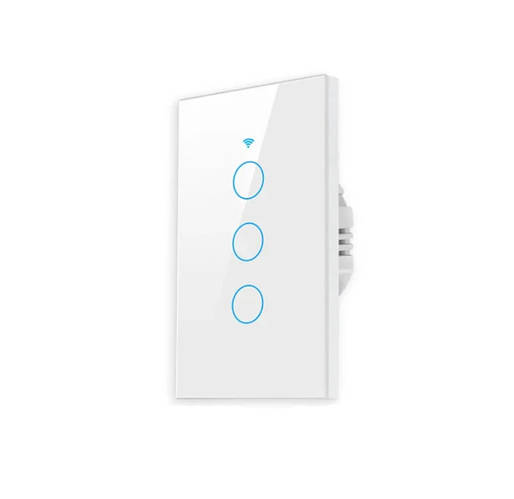 Настенный выключатель умный дом Tuya White 3Gang WI-FI без нейтрального ...