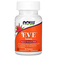 Now foods Eve superior women`s multi 90 таблеток, мультивитамины для женщин, витамины ева