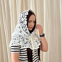 Палантин жіночий BetiS "Діамант" Молочний Жаккард 91448926