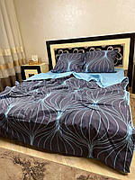 Двуспальные комплекты постельного белья двуспалка голубой