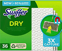 Сменные сухие салфетки для швабры Swiffer Dry 36 шт (5410076545476)
