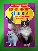 БАО Світ навколо нас Велика книжка Кішки Для допитливих хлопчиків і дівчаток
