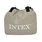 Надувне велюрове двоспальне ліжко 137х191х46 см з вбудованим електричним насосом 64904 Intex, фото 8