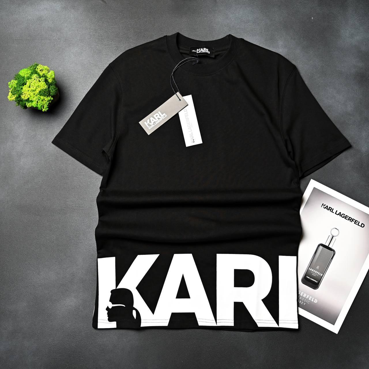 Чоловіча футболка Karl Lagerfeld D11669 чорна S