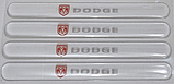 Комплект захисних плівок Нано під ручки та ручки авто з логотипом Dodge комплект 8шт, фото 2