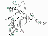 Упор задней двери (верх) на Мерседес Спринтер 208-416 1995-2006 MERCEDES (Оригинал) 9017430141, фото 3