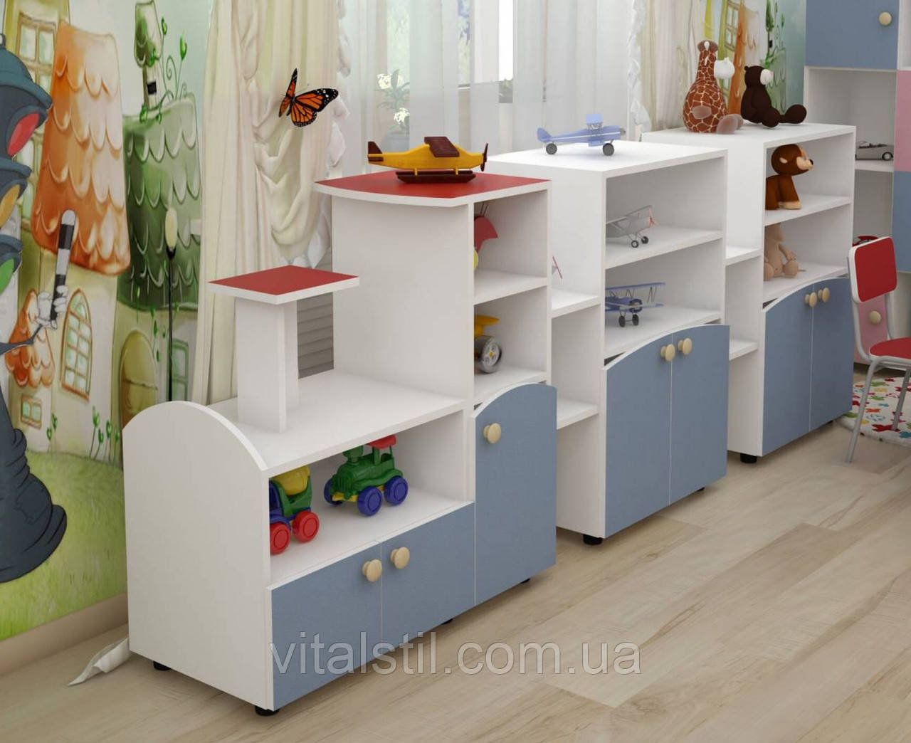 Стелаж Паровозік 2500х420х950 мм