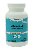 Vitacost Vitamin D3 (холекальциферол) 100 mcg (4000 IU), 100 капсул