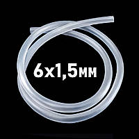 Шланг силіконовий 6х1,5мм харчовий