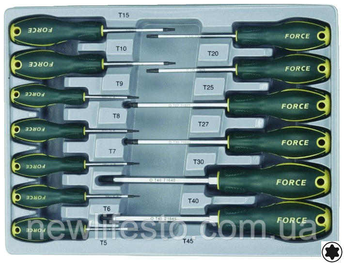 Набір викруток Torx 13 пр. (2137) Force