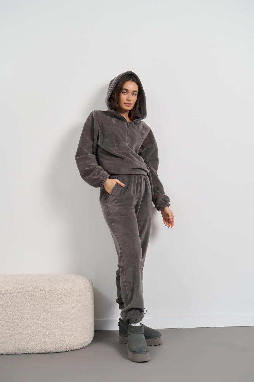 Жіночий теплий костюм з м'якої тканини TEDDY POLAR FLEECE