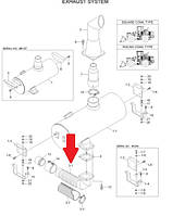 Труба 11LC-50150 для Hyundai HL757-7