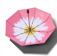 Зонт автомат складной Ромашка 9444 95 см розовый melmil