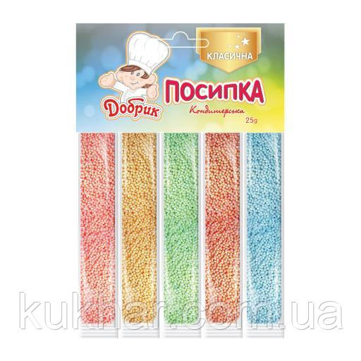 Посипка кондитерська класична Кругла 25г ( 5 стіків)