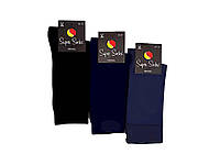 Носки S_200 Двойной след ( черный) р.45-47 12пар ТМ Super socks OS