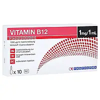 Цианокобаламин (витамин В12 / Б12 1000 мкг в 1 ампуле) Германия 10 ампул