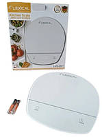 Настільні кухонні електронні ваги Lexical LKS-4301 для зважування продуктів до 5 кг Білі