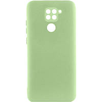 Чохол TPU GETMAN Liquid Silk Full Camera для Xiaomi Redmi Note 9 / Redmi 10X Зелений / Pistachio