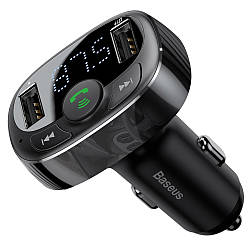 Автомобільний FM-модулятор (трансмітер) Baseus S-09A Bluetooth MP3, Black