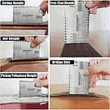 String Ruler Гитарная линейка для измерения высоты струн и порожков, фото 4