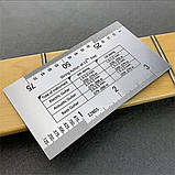String Ruler Гитарная линейка для измерения высоты струн и порожков, фото 5